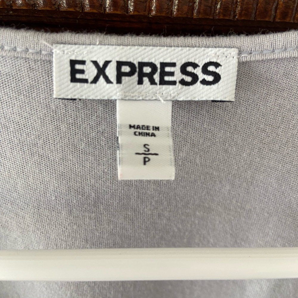 Express Silver Lace Tank Top - Picture 3 of 4
